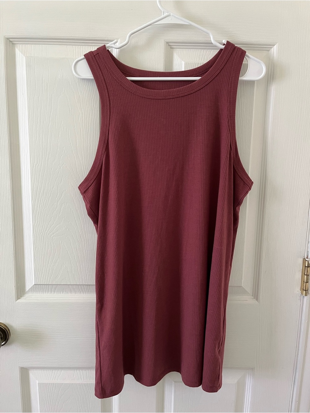 Torrid Ribbed Sleeveless Tank Top - Mauve Rose